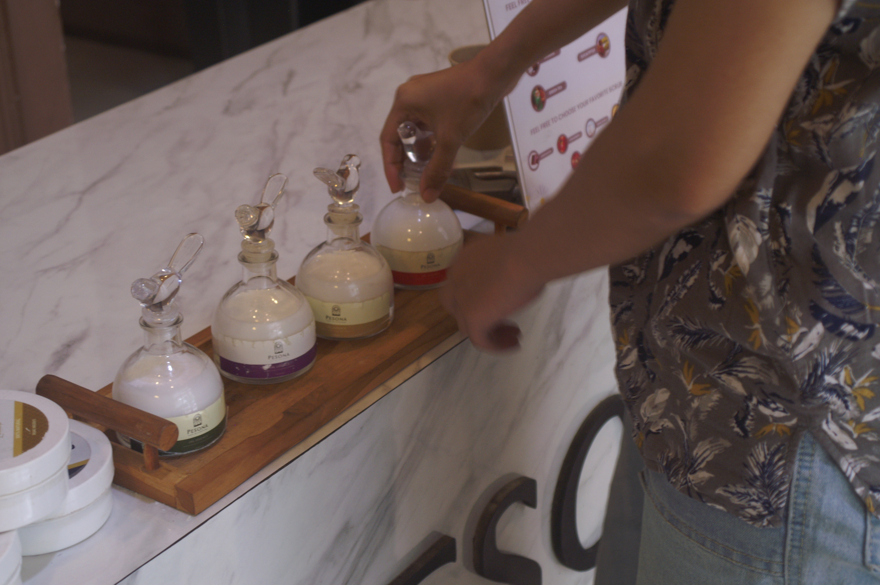 Essential Oils being prepared